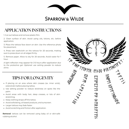 Throne of Glass Temporary Tattoo | Aelin Back