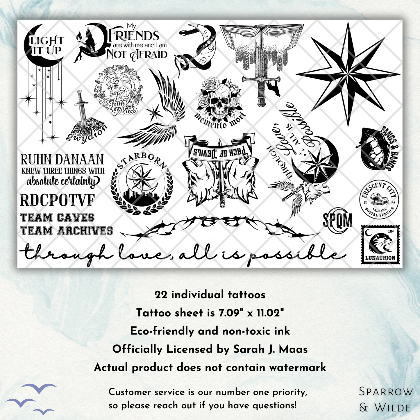 Crescent City Temporary Tattoos