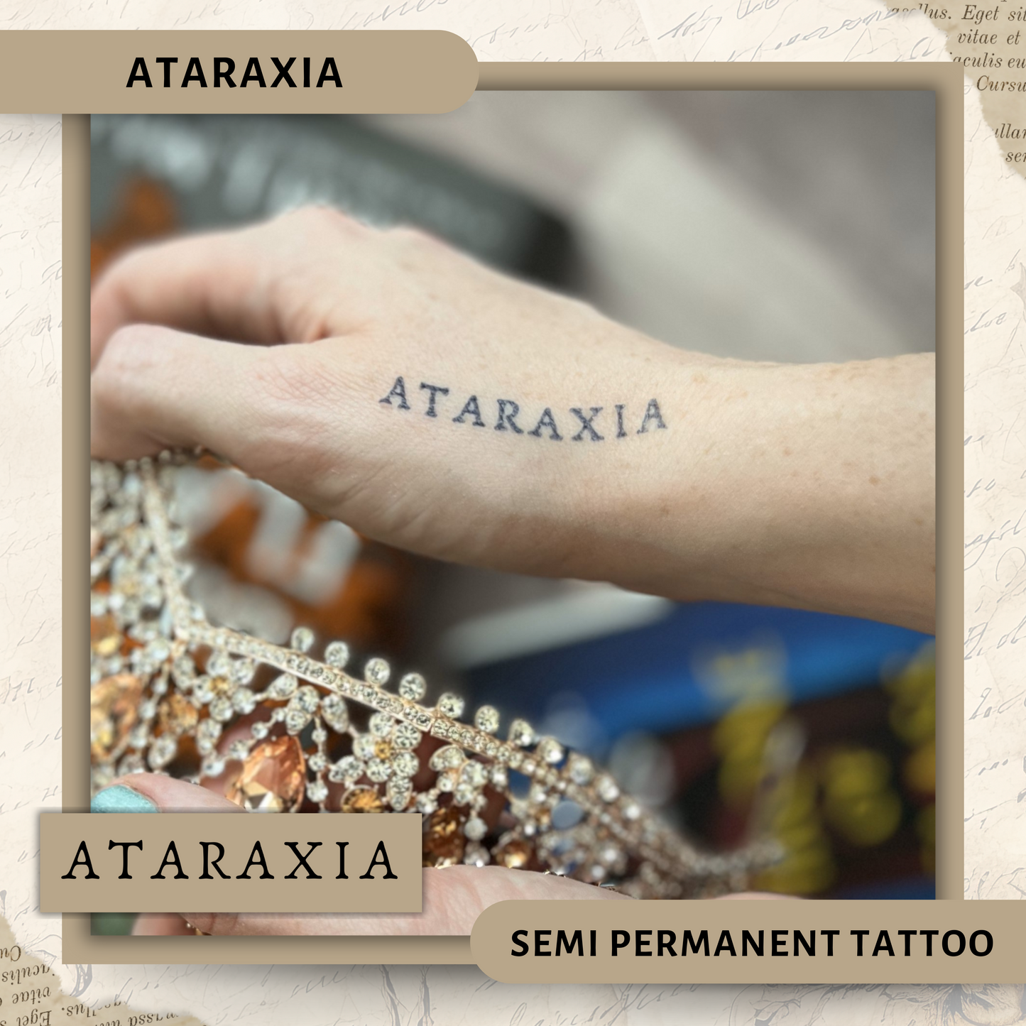 Ataraxia | ACOTAR Semi-Permanent Tattoo