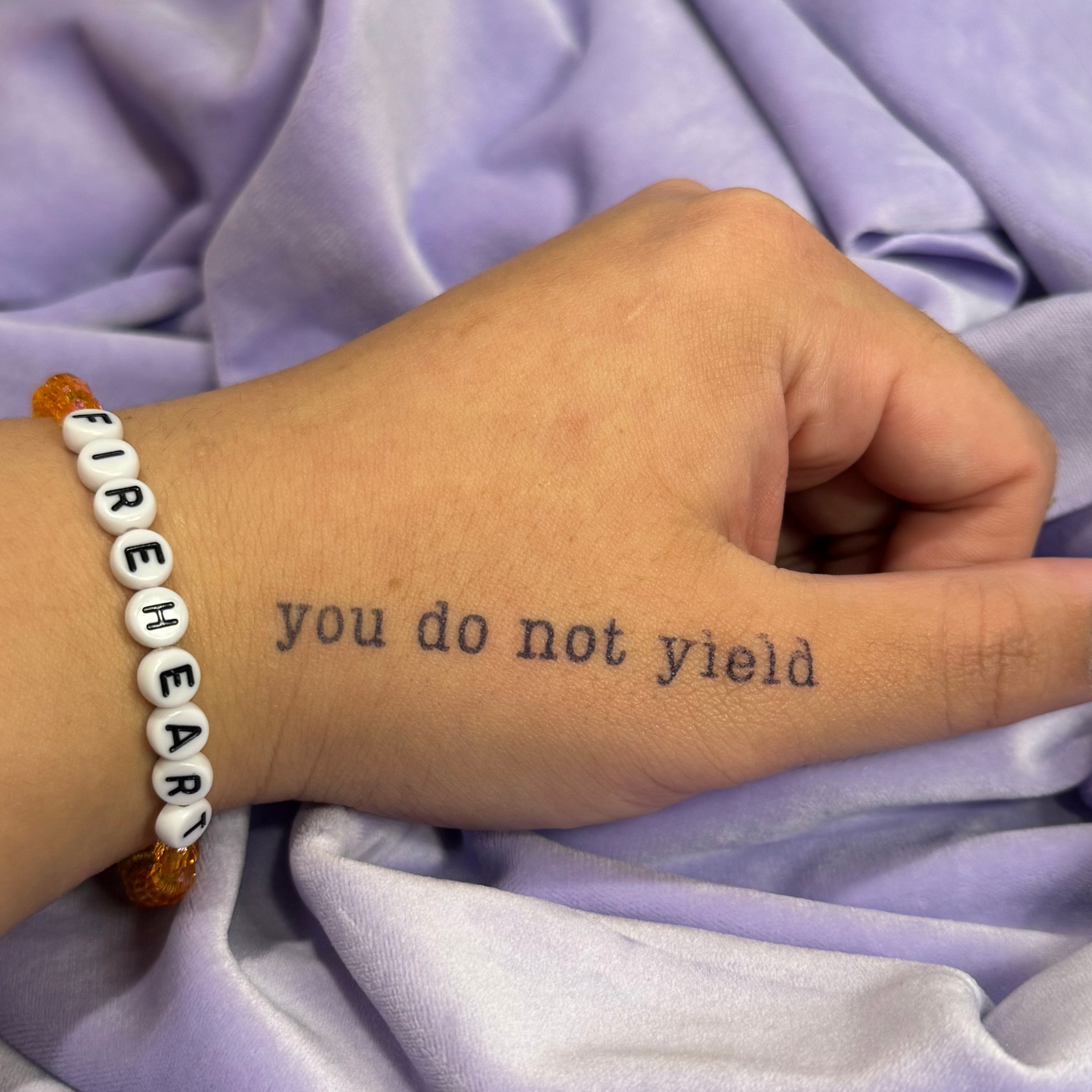 You Do Not Yield | Throne of Glass Semi-Permanent Tattoo