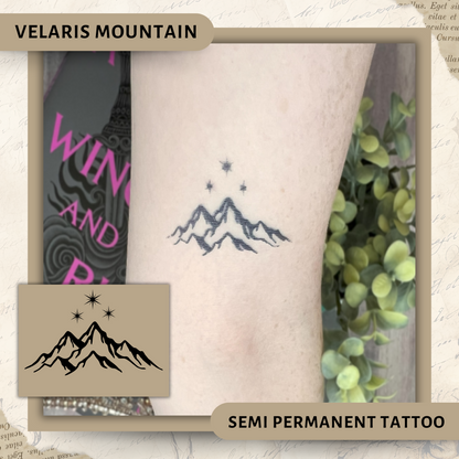 Velaris Mountain | ACOTAR Semi-Permanent Tattoo