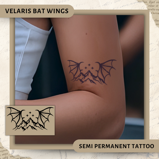 Velaris Bat Wings | ACOTAR Semi-Permanent Tattoo