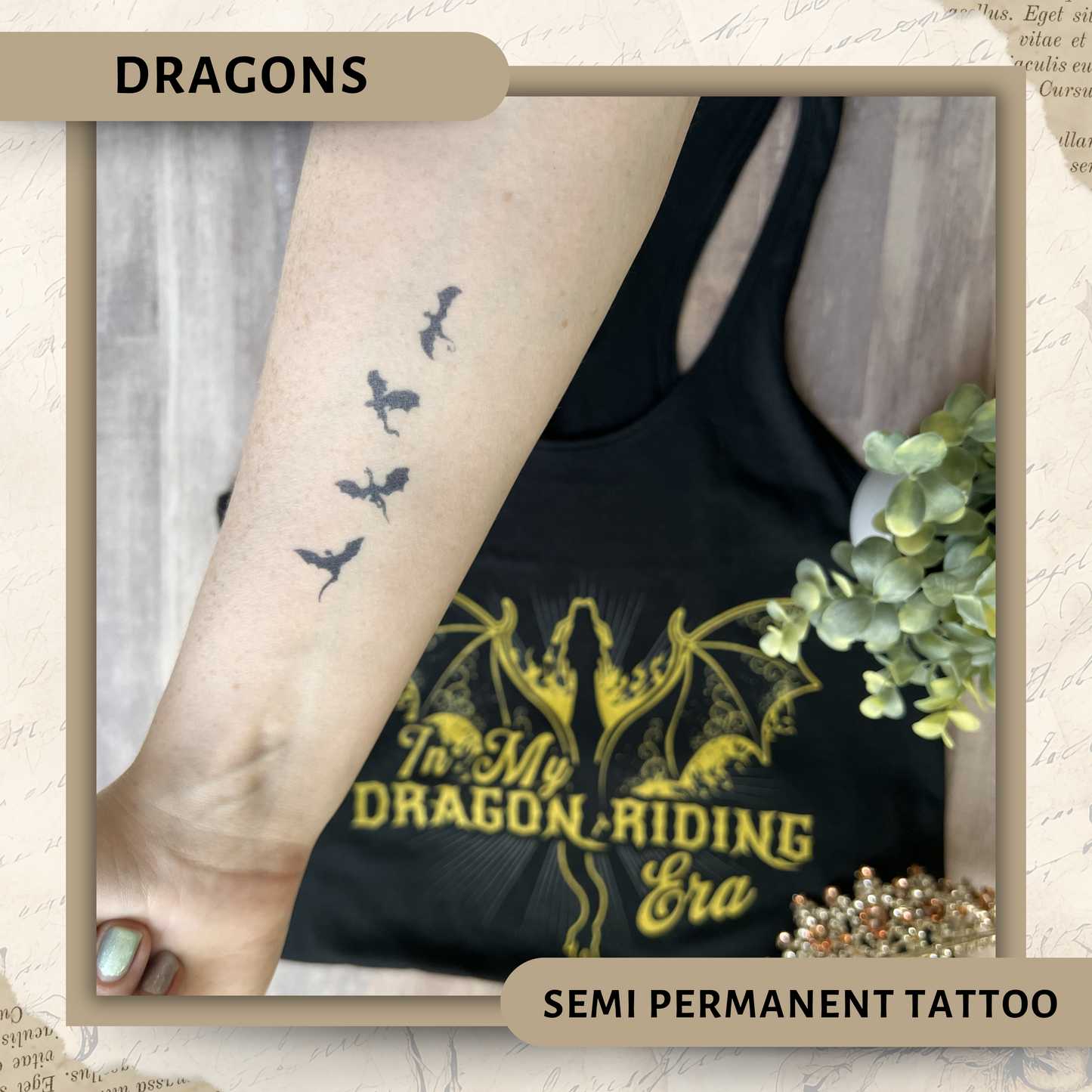 Dragons | Semi-Permanent Tattoo