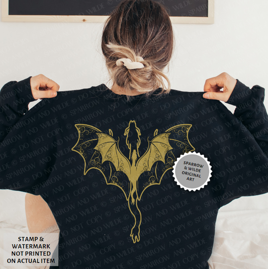 Basgiath - Back Only | Fourth Wing Sweatshirt