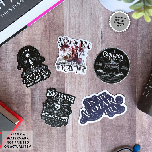 5 Pack | ACOTAR Stickers