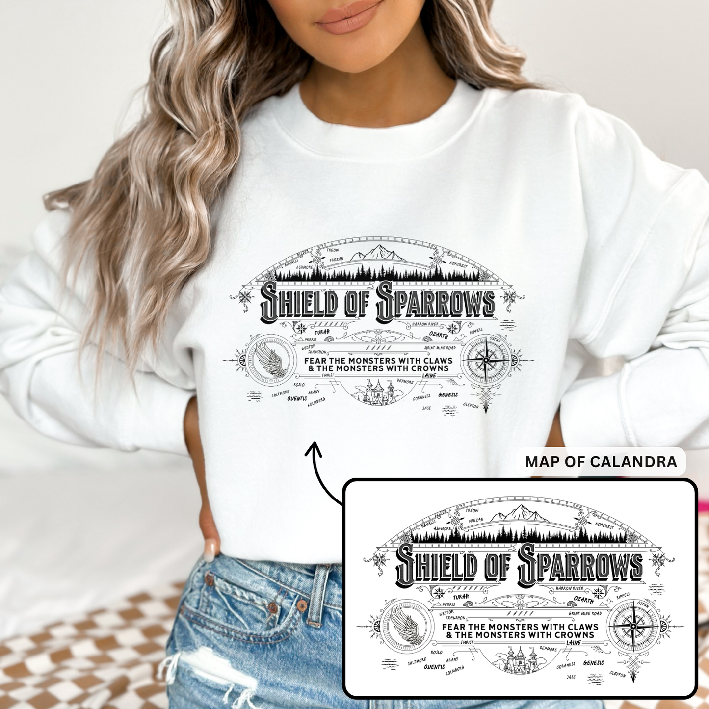 Calandra Map | Shield of Sparrows Sweatshirt
