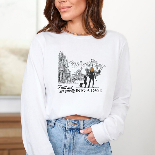 Into a Cage | Shield of Sparrows Long Sleeve T-Shirt