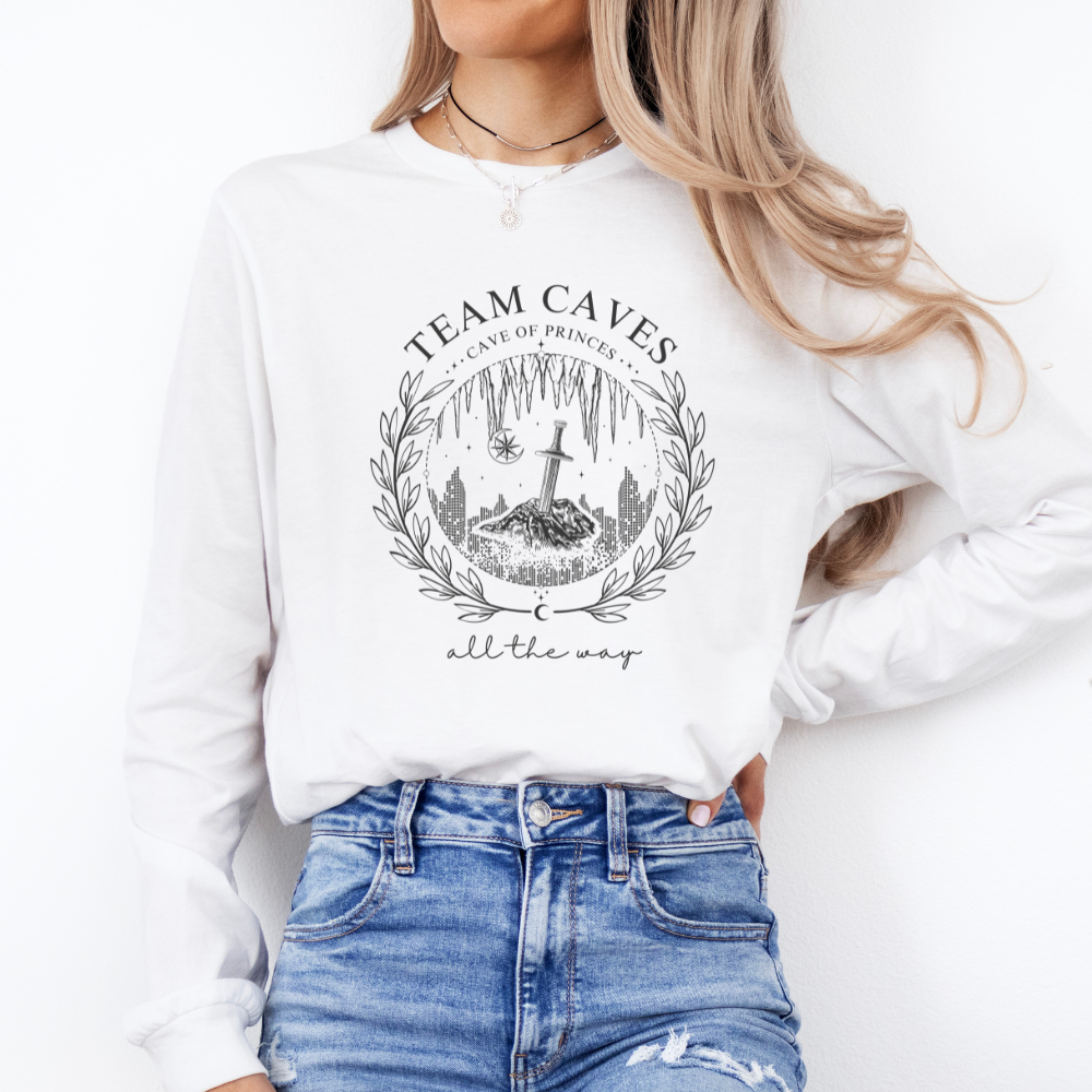 Team Caves | Crescent City Long Sleeve Tee
