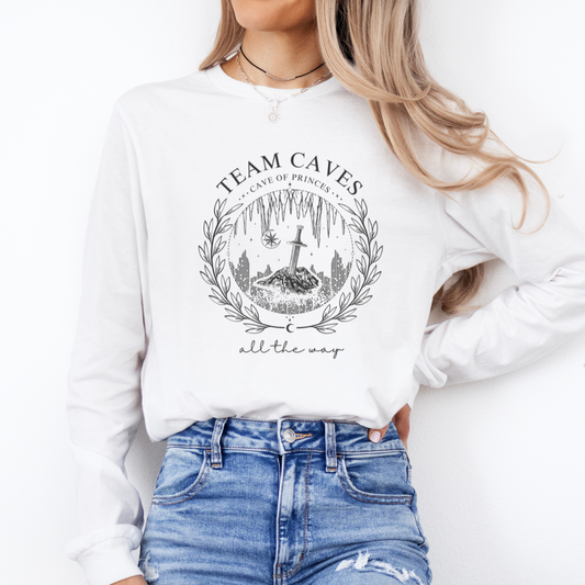 Team Caves | Crescent City Long Sleeve Tee