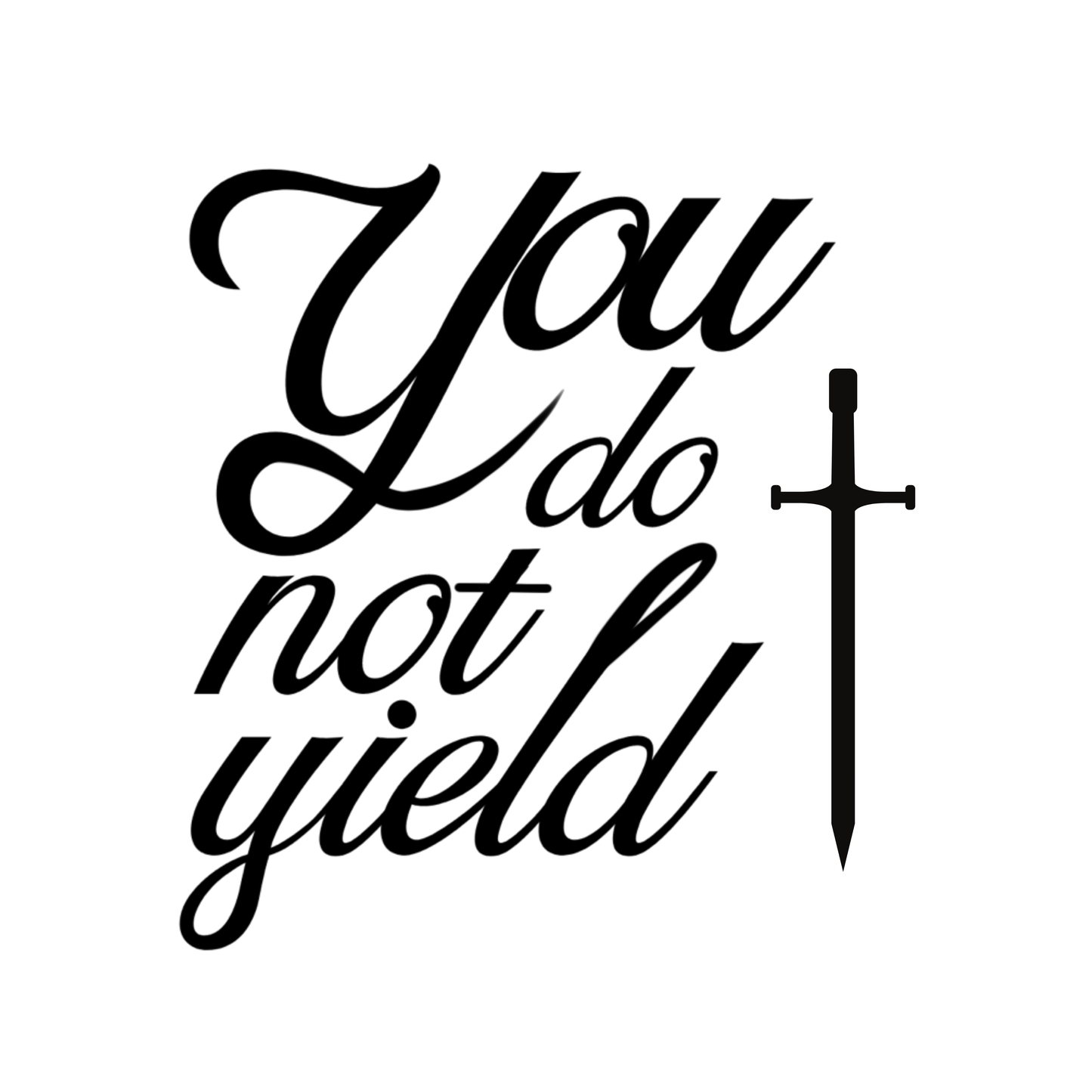 You Do Not Yield | Throne of Glass Semi-Permanent Tattoo