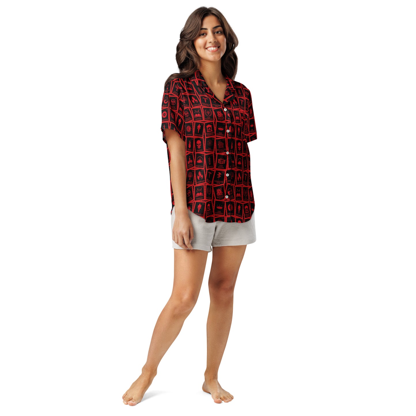 Stamps - Red | Kindred's Curse Pajama Top