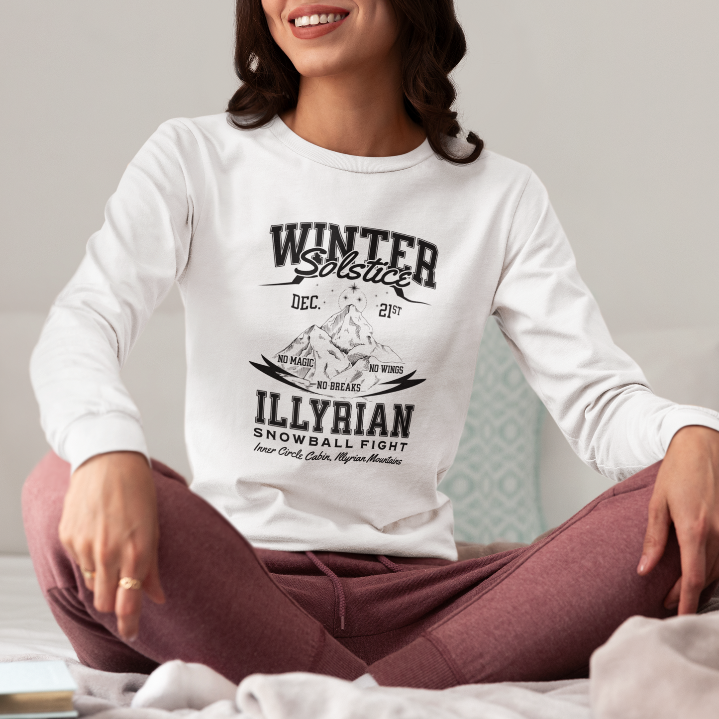 Illyrian Snowball Fight | ACOTAR Long Sleeve Tee