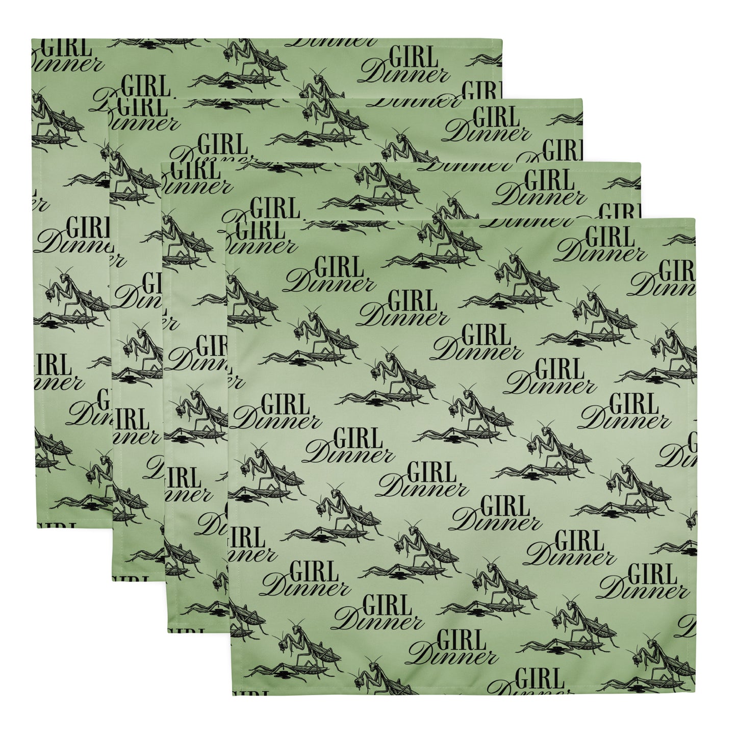 Mantis | Girl Dinner 4-Set Cloth Napkins