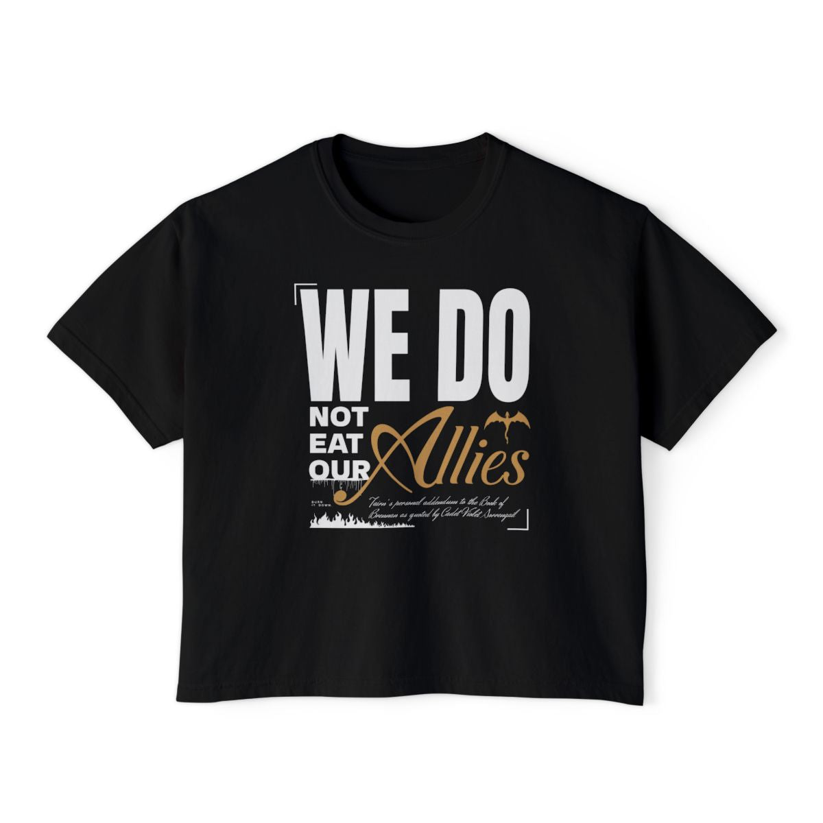 We Do Not Eat Our Allies | Empyrean Crop Top