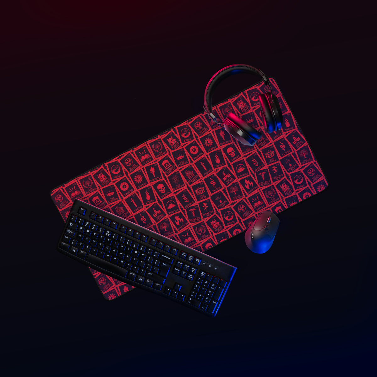 Stamps - Red | Kindred's Curse Desk Mat