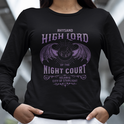 Rhysand High Lord | ACOTAR Long Sleeve Tee