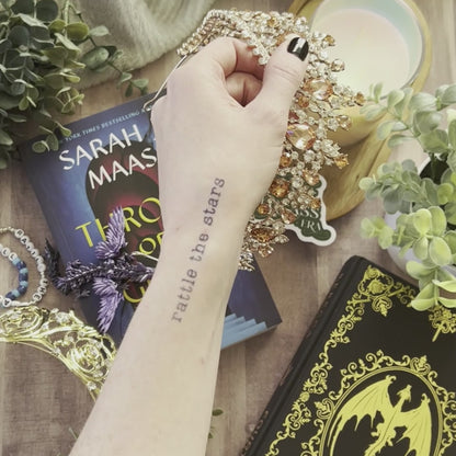 Rattle the Stars | Throne of Glass Semi-Permanent Tattoo