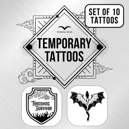 Threshing Day Temporary Tattoos - Set of 10