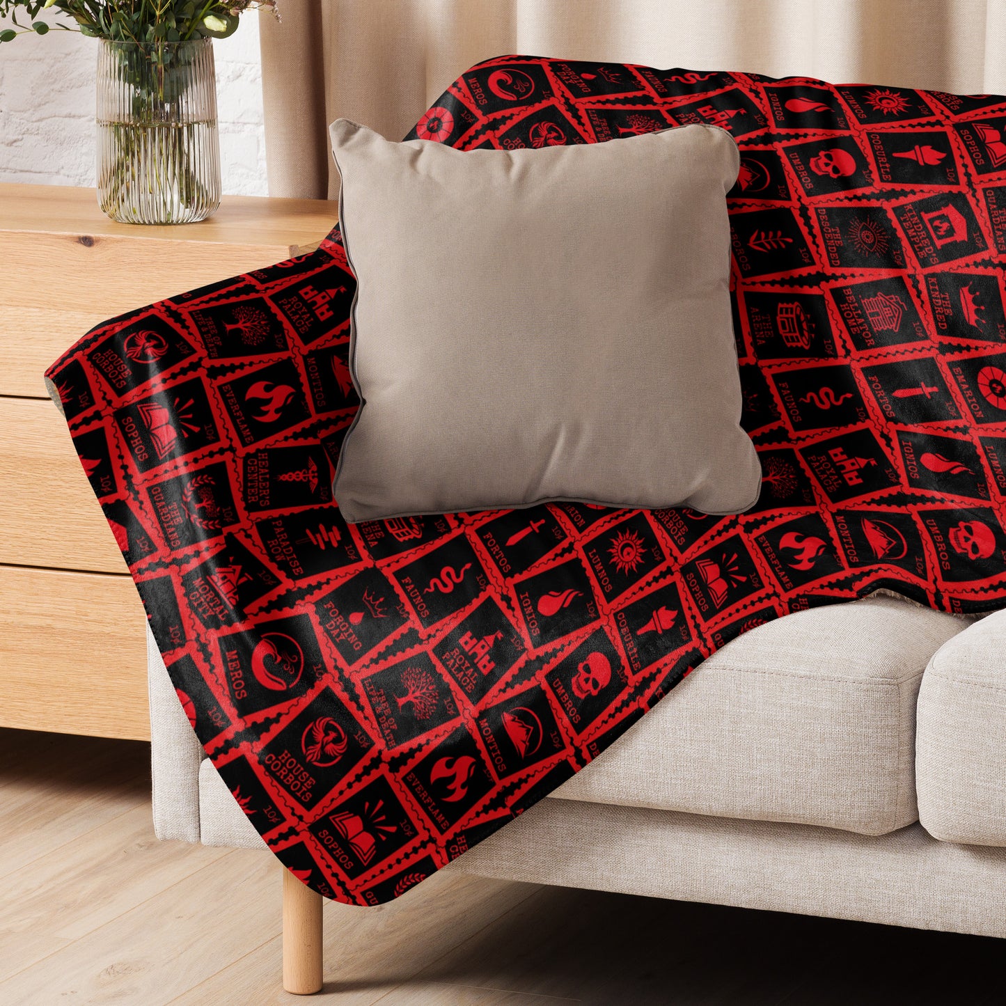 Stamps - Red | Kindred's Curse Blanket