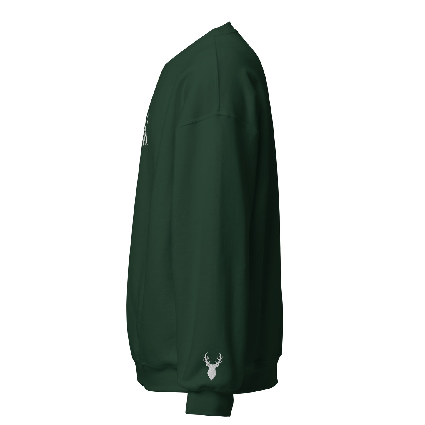 Green sweatshirt with a logo