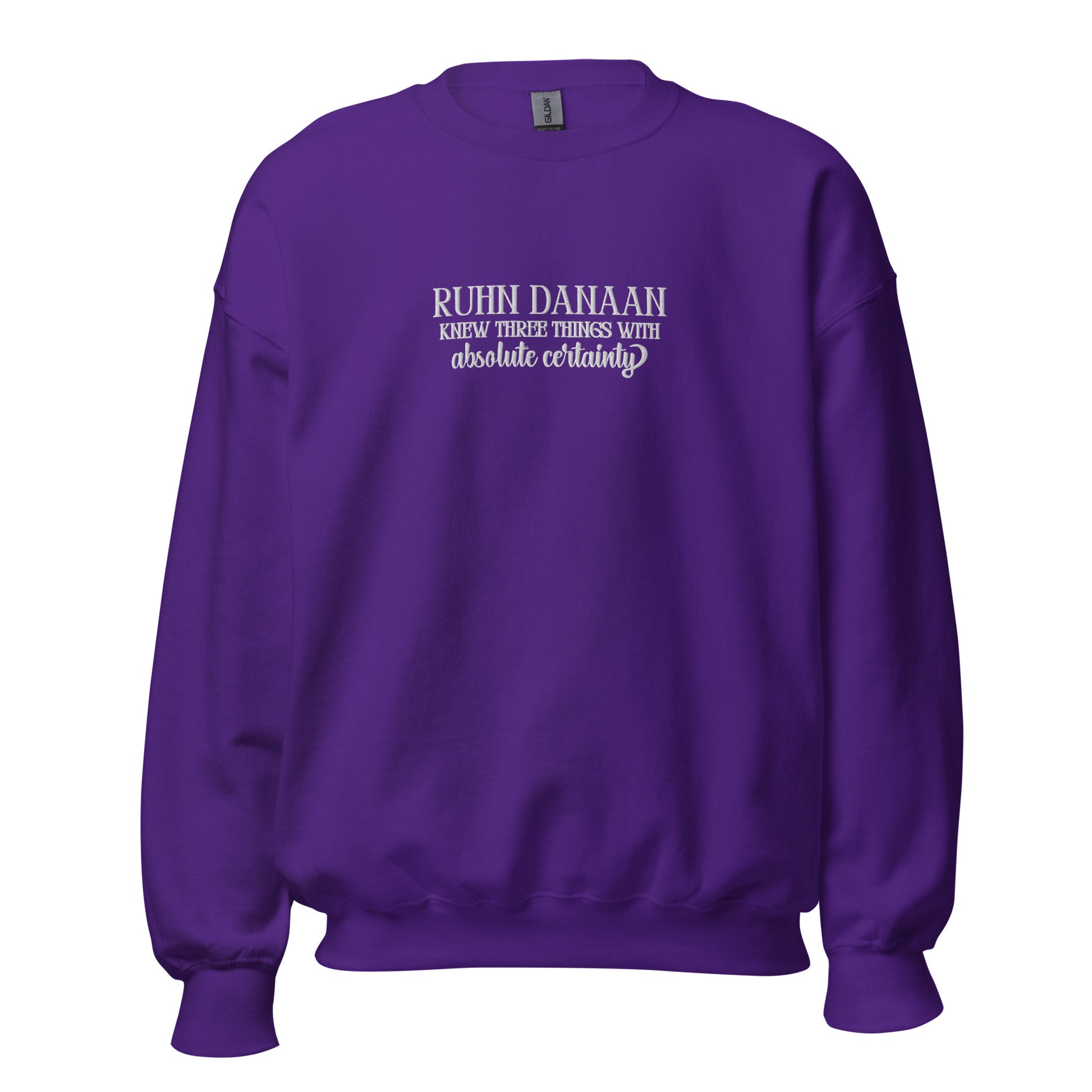 Purple sweatshirt