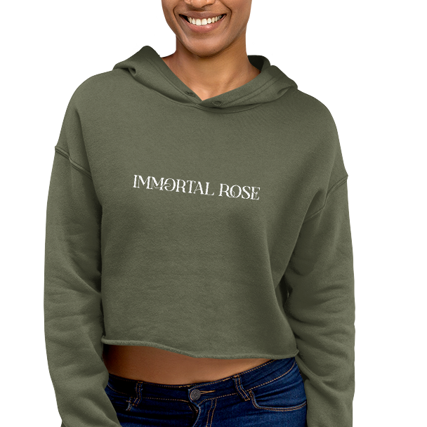 Immortal Rose | Cropped Hoodie