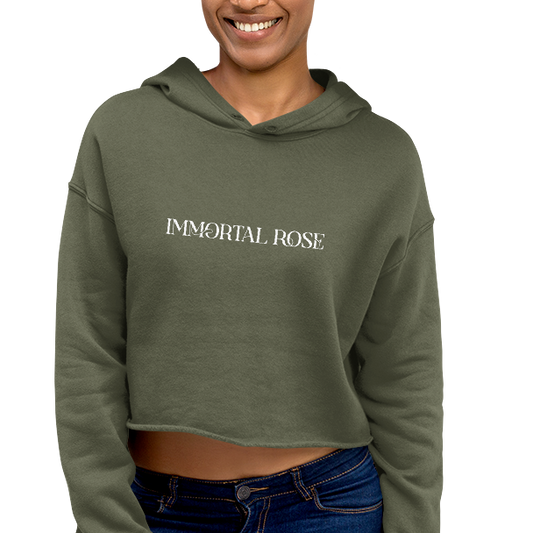 Immortal Rose | Cropped Hoodie